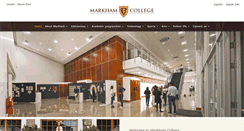 Desktop Screenshot of markham.edu.pe