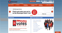 Desktop Screenshot of markham.ca